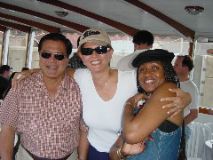 Mel, Hind, Yve On The Boat